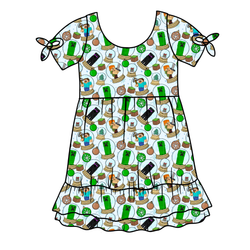 Christmas Crafts Serenity Short Sleeve Lounge Dress - Bamboo - Pre Order - Christmas Special