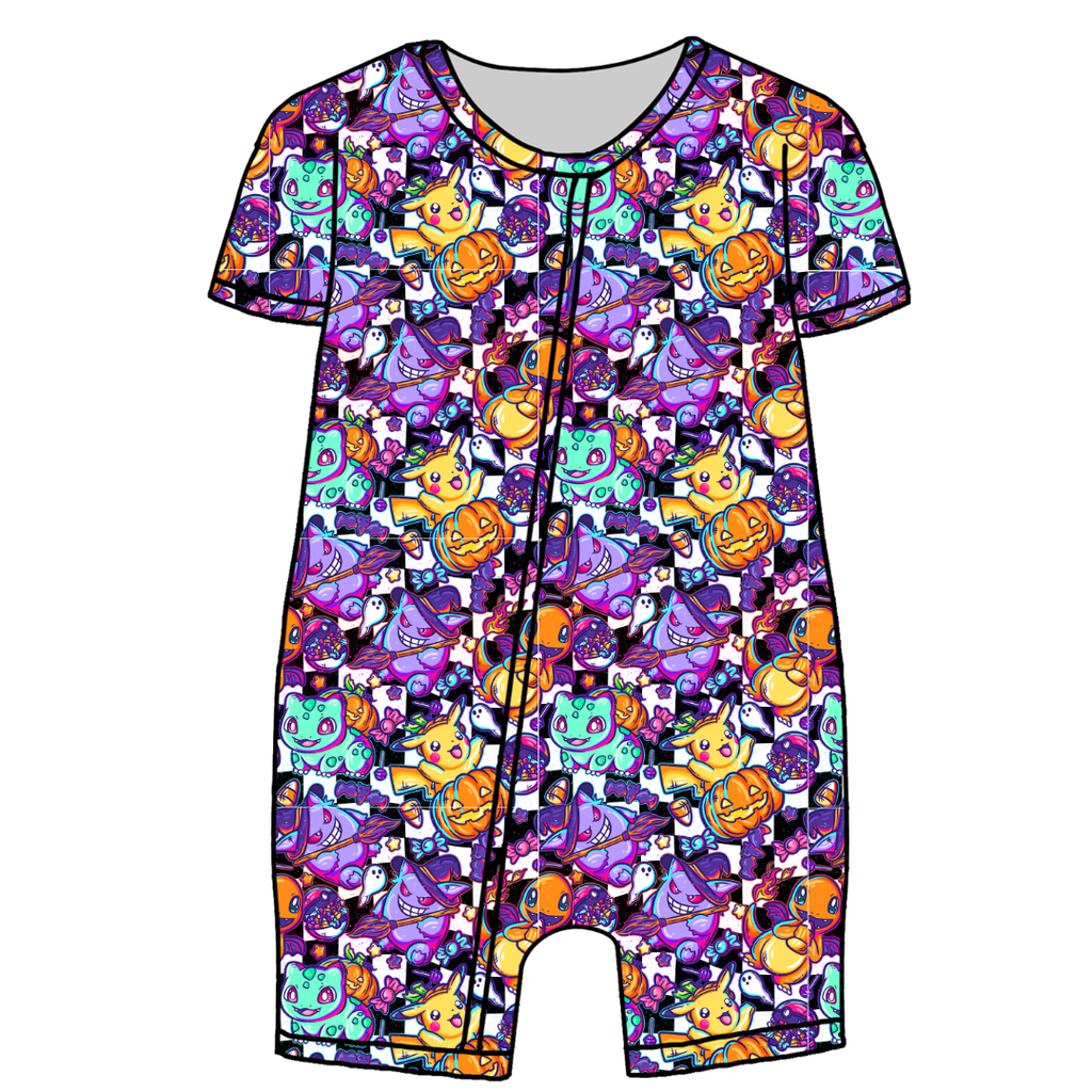 Pocket Monster Bliss Short Sleeve Zippy Bamboo - PRE ORDER