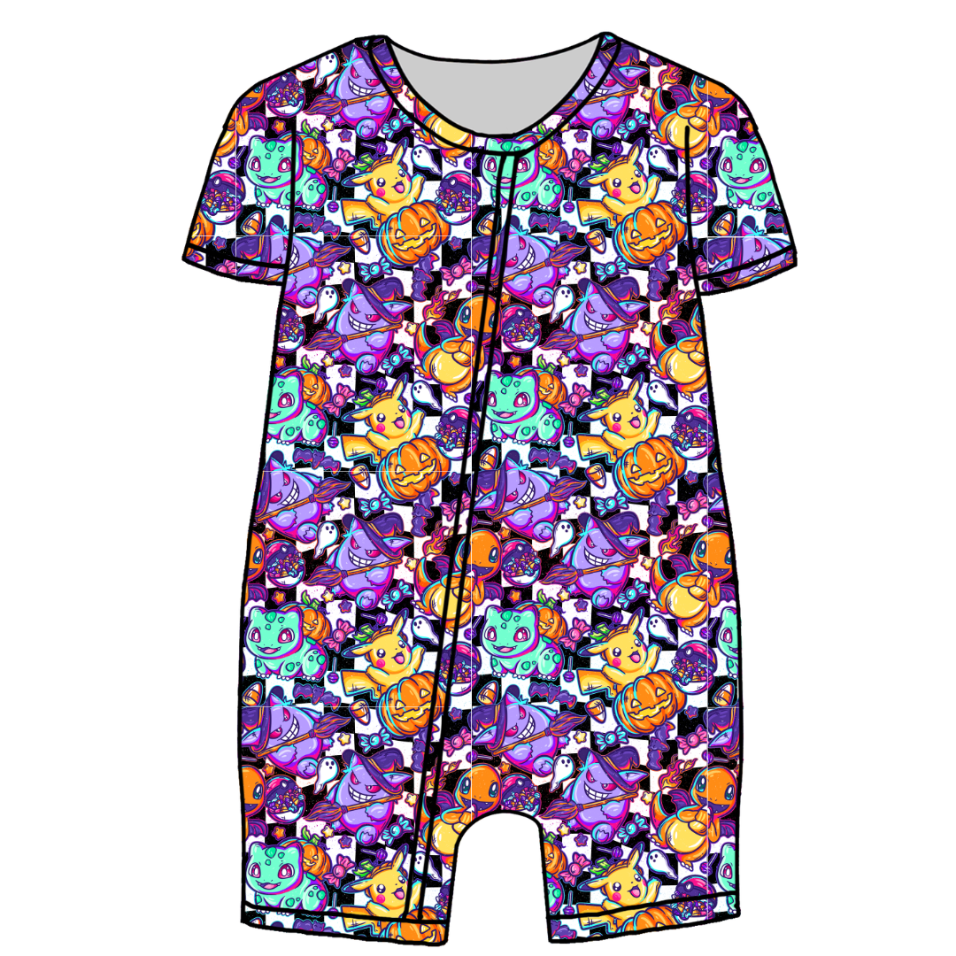 Pocket Monster Bliss Short Sleeve Zippy Bamboo - PRE ORDER
