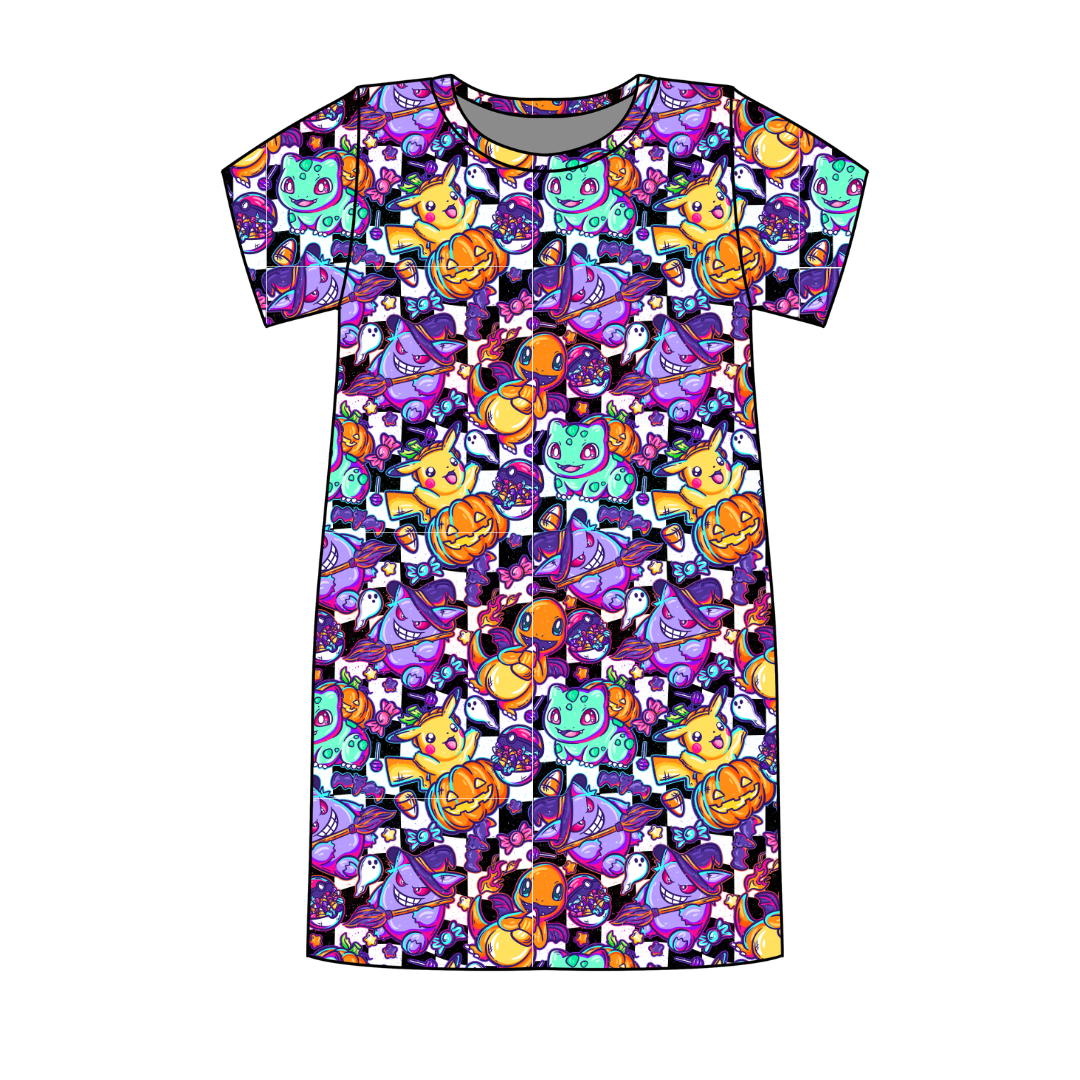 Pocket Monster Poppy Oversized Sleep Shirt Bamboo - Pre Order