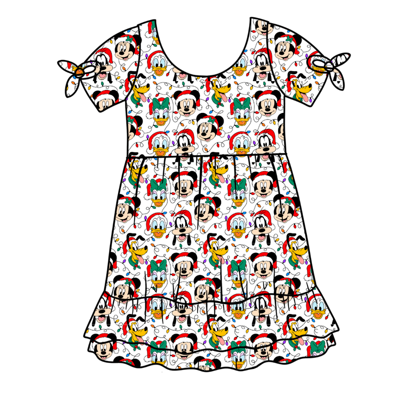 Jolly Holiday Crew Serenity Short Sleeve Lounge Dress - Knit - Pre Order - Christmas Special
