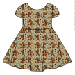 Woodland Melody Honey Girl's Twirl Dress Bamboo - PRE ORDER