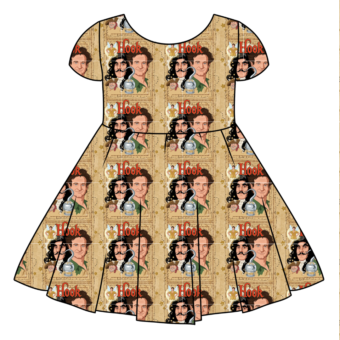Never Grow Up Honey Girl's Twirl Dress Bamboo - PRE ORDER