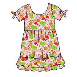 Heart of Whoo Ville Serenity Short Sleeve Lounge Dress - Bamboo - Pre Order - Christmas Special