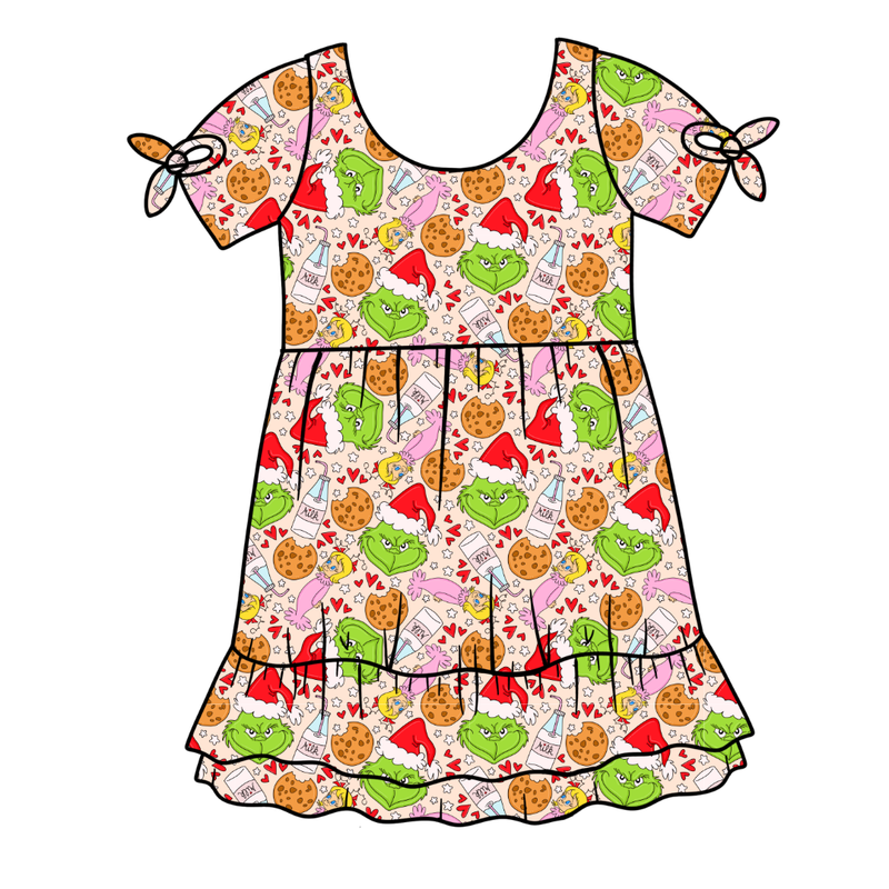 Heart of Whoo Ville Serenity Short Sleeve Lounge Dress - Bamboo - Pre Order - Christmas Special