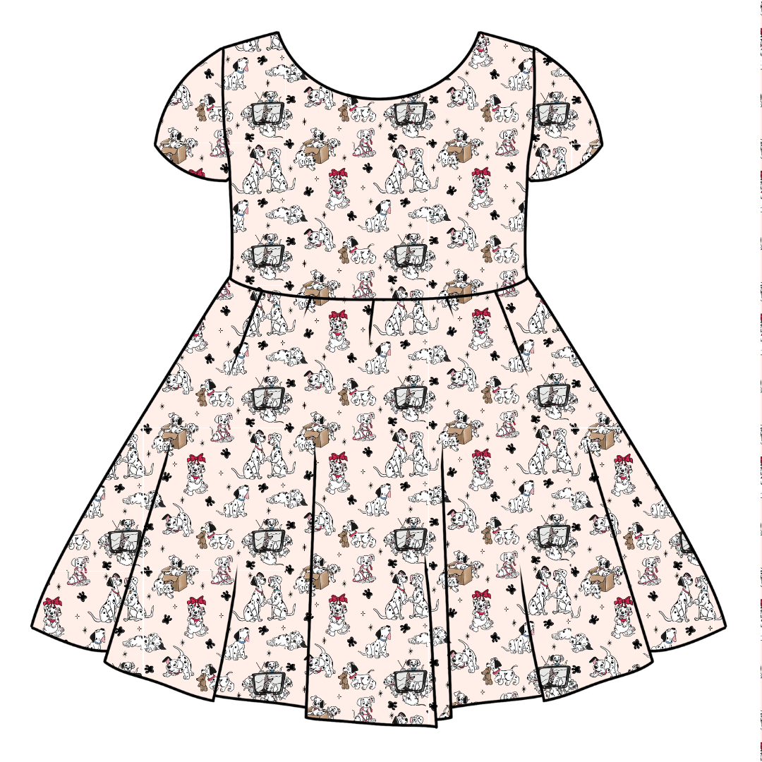 Spots & Daydreams Honey Girl's Twirl Dress Bamboo - PRE ORDER