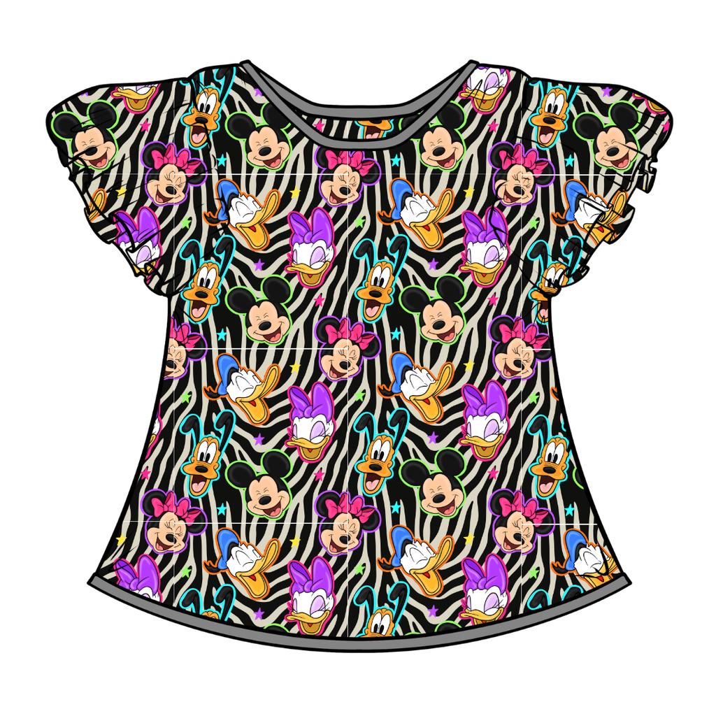 Throwback Crew Moon Short Sleeve Flutter Bamboo Shirt - PRE ORDER