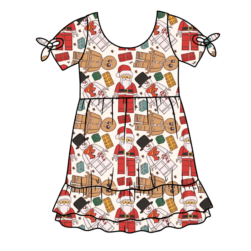 Building Christmas Memories Serenity Short Sleeve Lounge Dress - Knit - Pre Order - Christmas Special