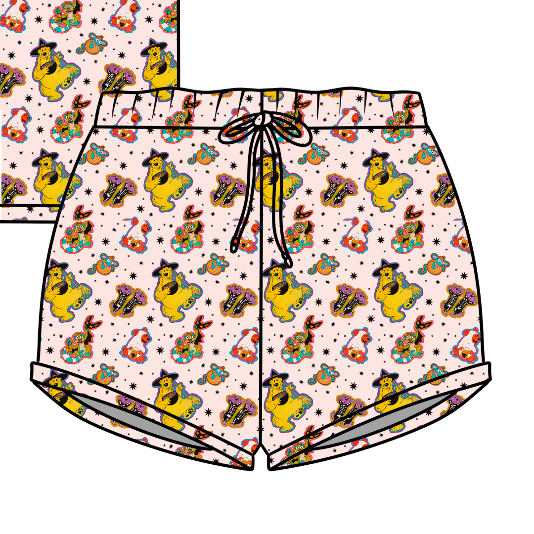 Halloween Bear Jazzy Adult Pajama Bamboo Shorts - Pre Order