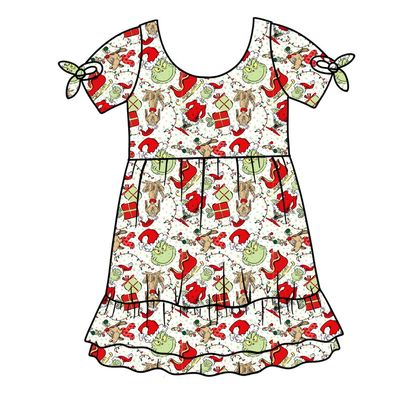 Mistle Toe & Mischief Serenity Short Sleeve Lounge Dress - Bamboo - Pre Order - Christmas Special