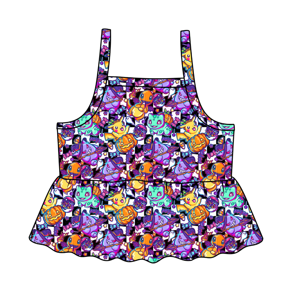 Pocket Monster - Tootsie Peplum Tank Knit - PRE ORDER