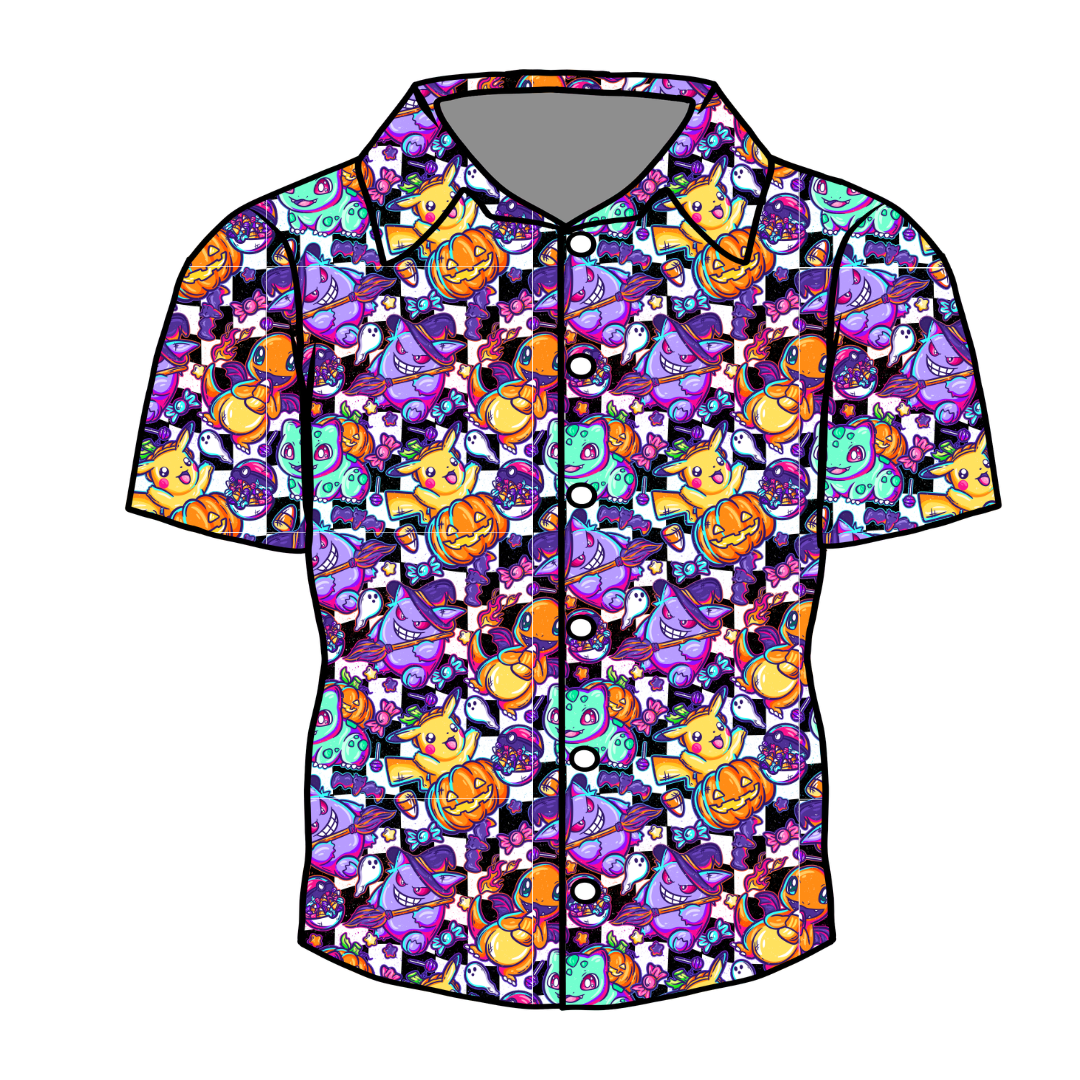 Pocket Monster - Twilight Men's Button Down Bamboo - Pre Order