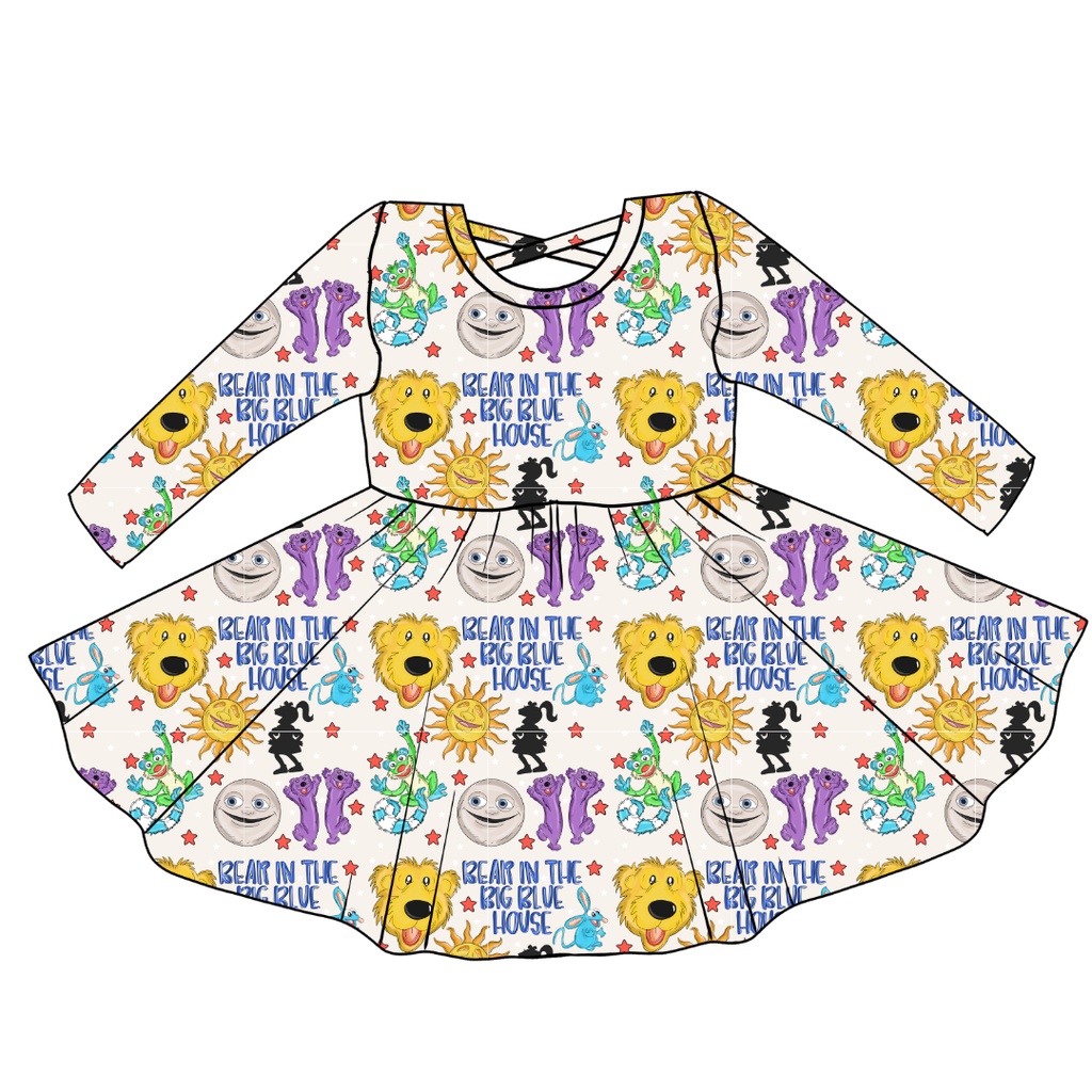 The Big House - Violet Long Sleeve Dress Knit - PRE ORDER