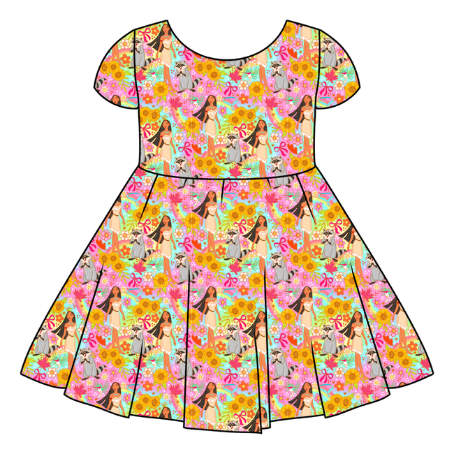 Wild & Free Honey Girl's Twirl Dress Bamboo - PRE ORDER