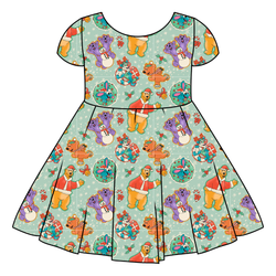 Christmas at the Big House Honey Twirl Dress - Bamboo - Pre Order - Christmas Special