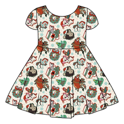Christmas Sidekicks Honey Twirl Dress - Bamboo - Pre Order - Christmas Special