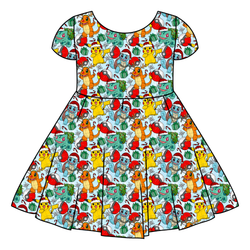 Gotta Catch Christmas Honey Twirl Dress - Bamboo - Pre Order - Christmas Special