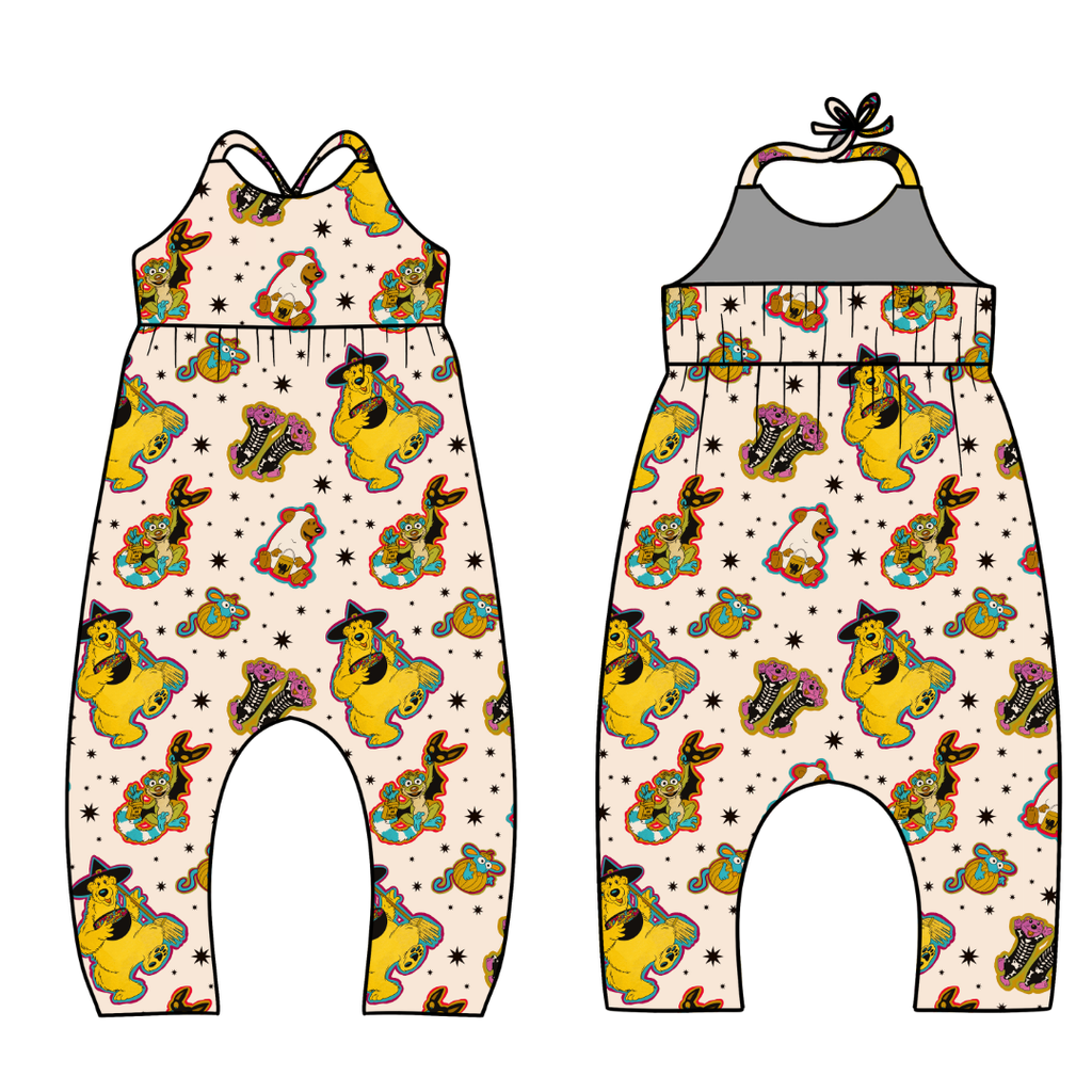 Halloween Bear - Brielle Halter Jumpsuit Knit - PRE ORDER