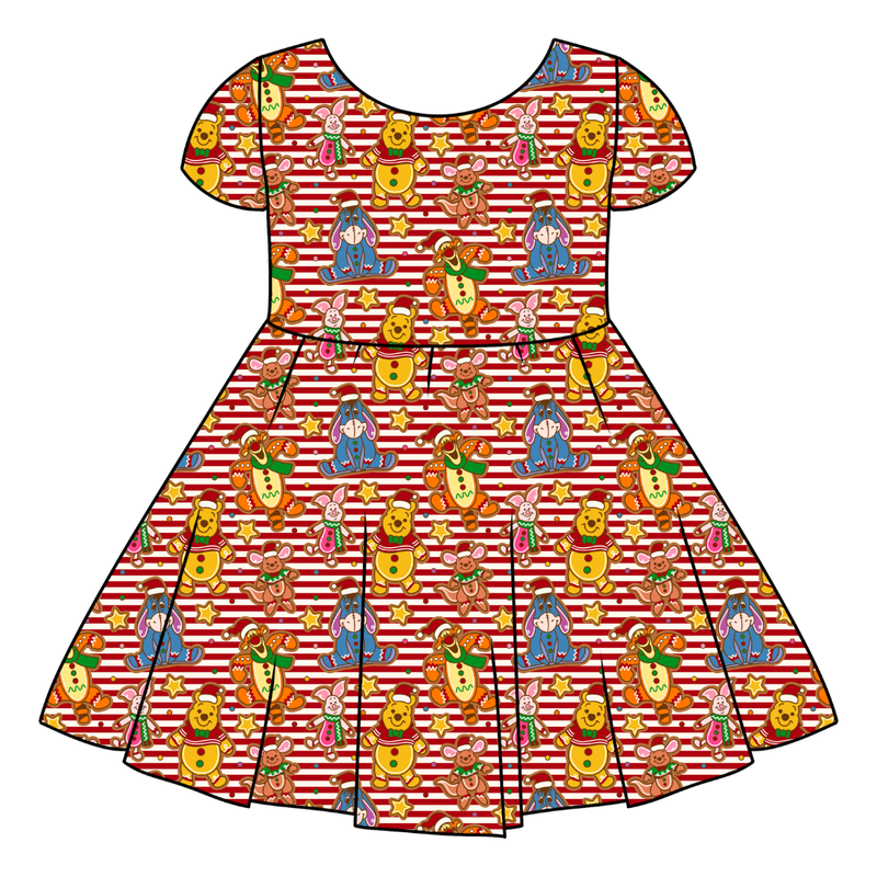 Hunny Acre Cookies Honey Twirl Dress - Bamboo - Pre Order - Christmas Special