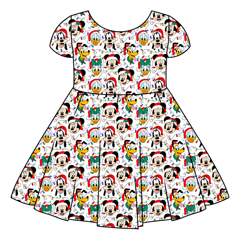 Jolly Holiday Crew Honey Twirl Dress - Bamboo - Pre Order - Christmas Special