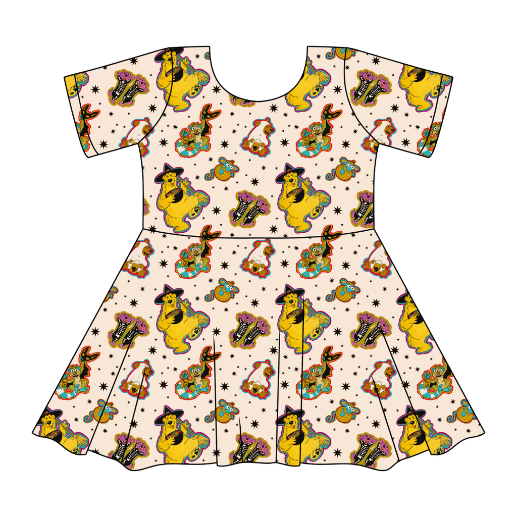 Halloween Bear - SIERRA - KNIT TWIRL DRESS - PRE ORDER