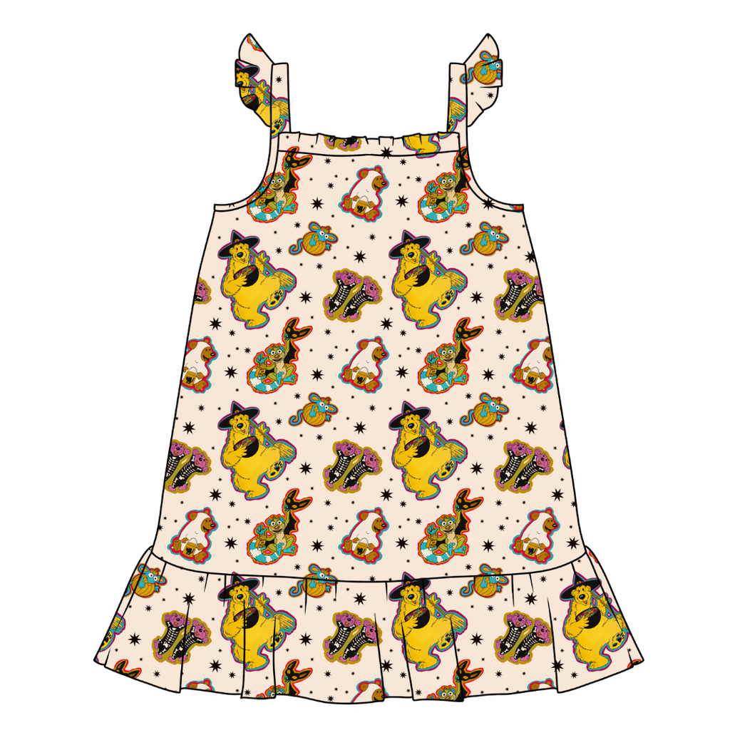 Halloween Bear Honey Bamboo Sleeveless Nightgown - PRE ORDER