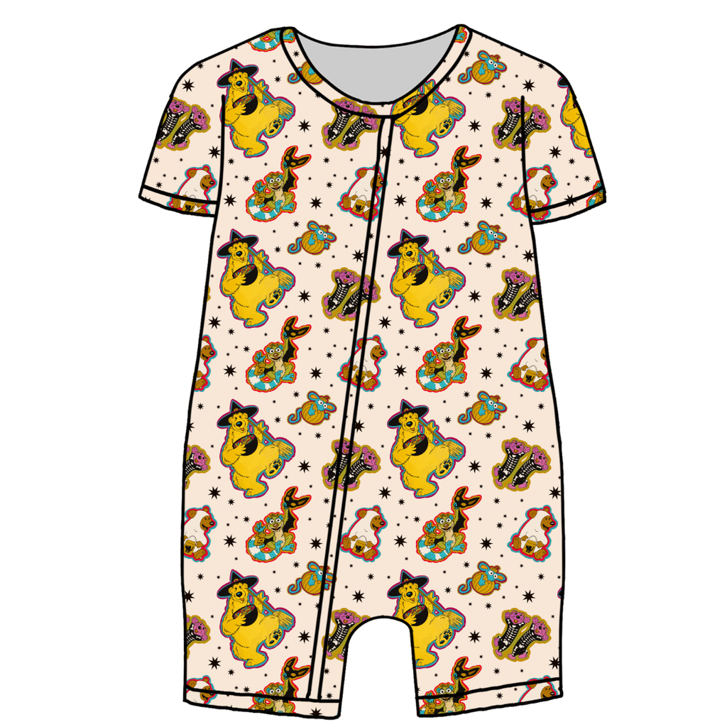 Halloween Bear Bliss Short Sleeve Zippy Bamboo - PRE ORDER