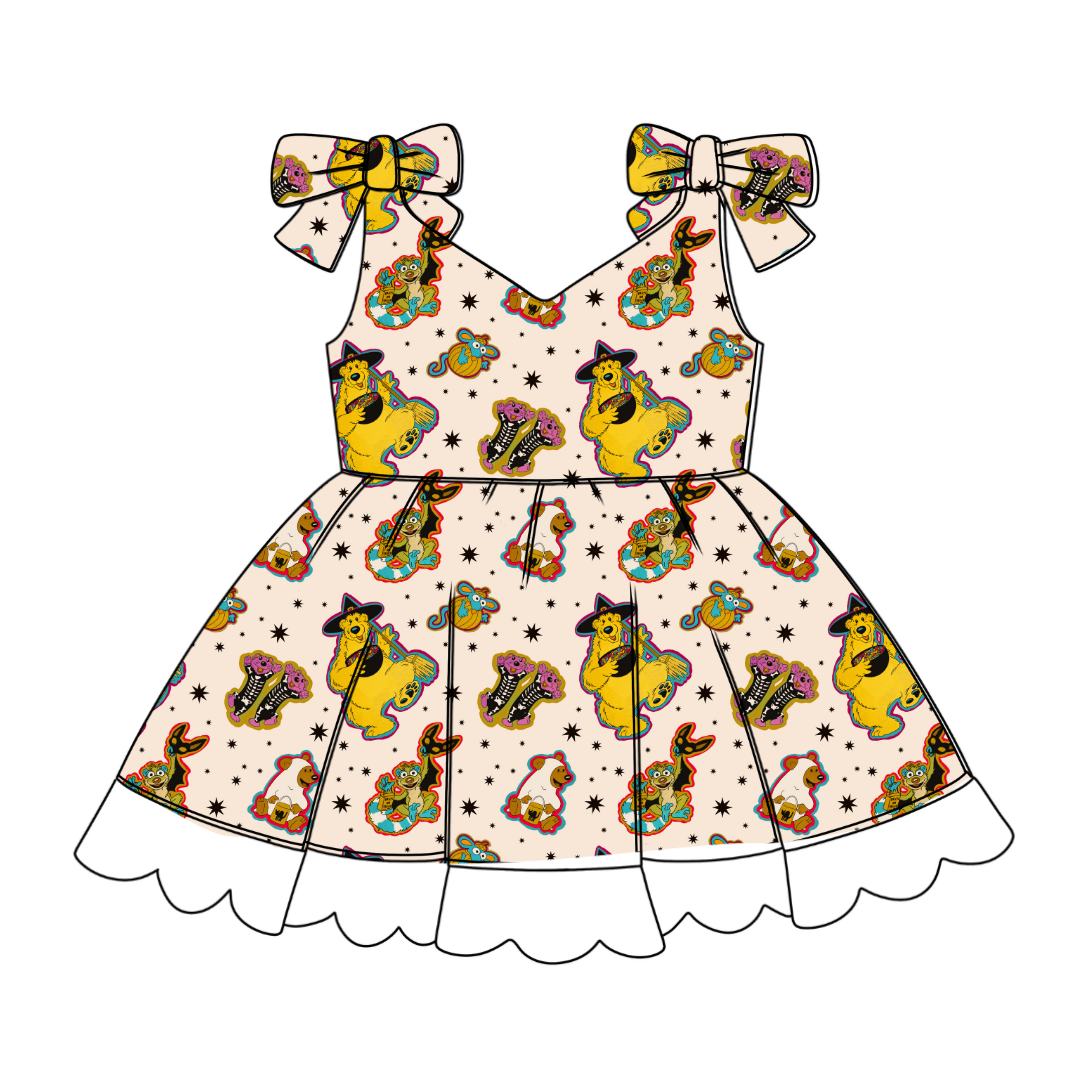 Halloween Bear - Zoe Twirl Party Dress - PRE ORDER
