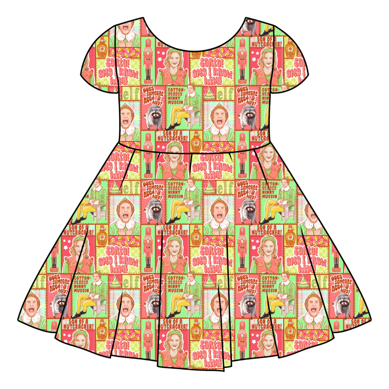 Someone Needs a Hug Honey Twirl Dress - Bamboo - Pre Order - Christmas Special