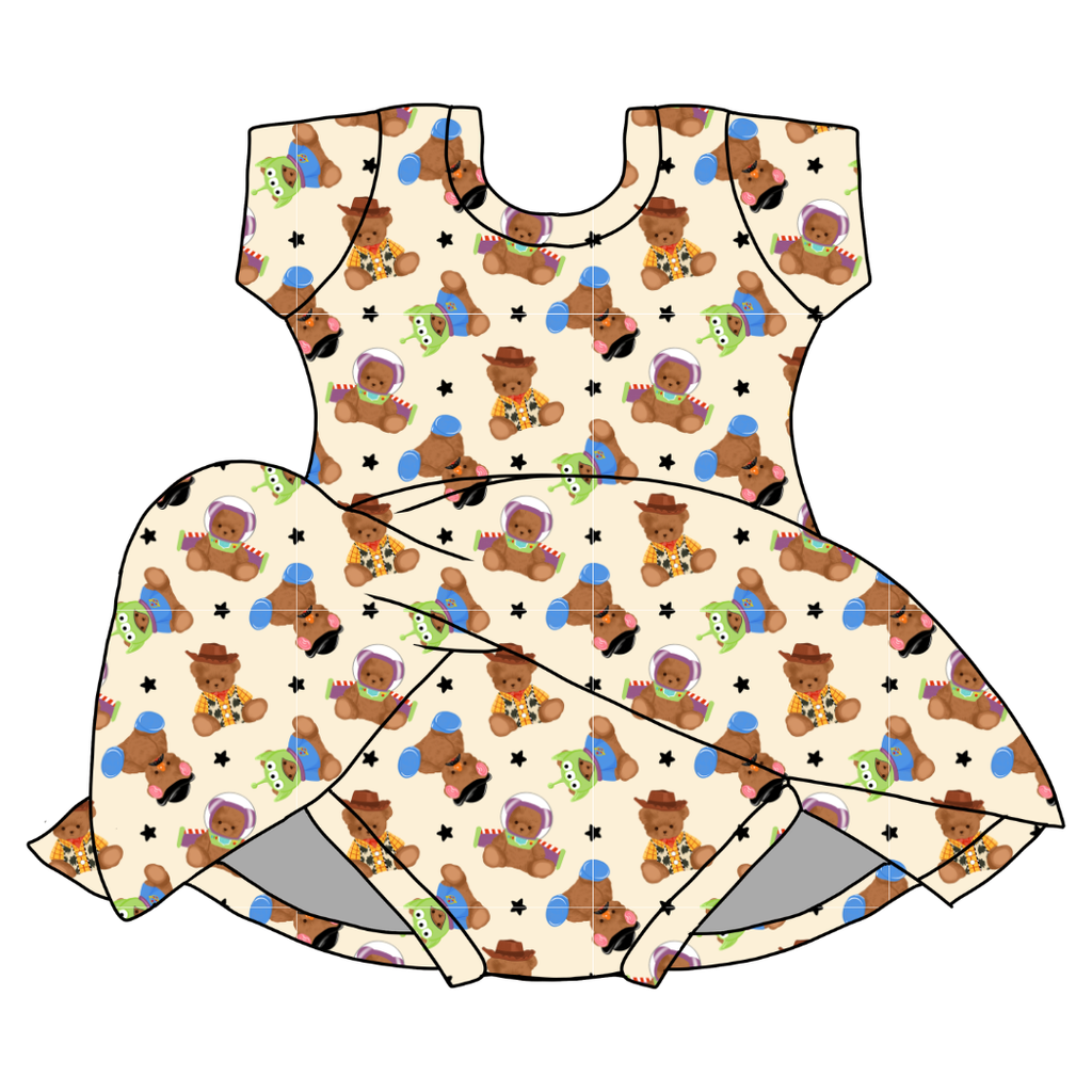 Toy Box Besties Charming Short Sleeve Skirted Leotard - PRE ORDER