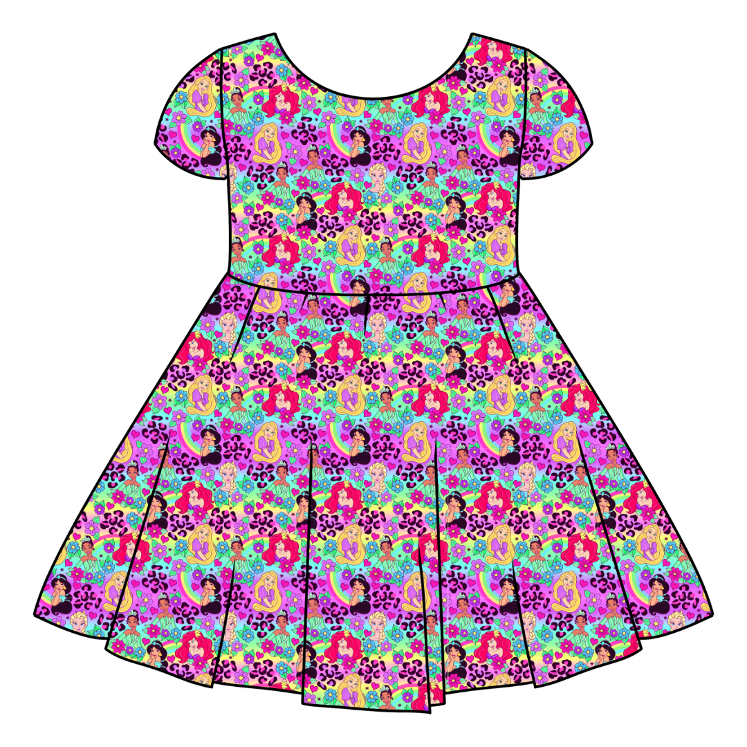 Dream Girl Era Honey Girl's Twirl Dress Bamboo - PRE ORDER