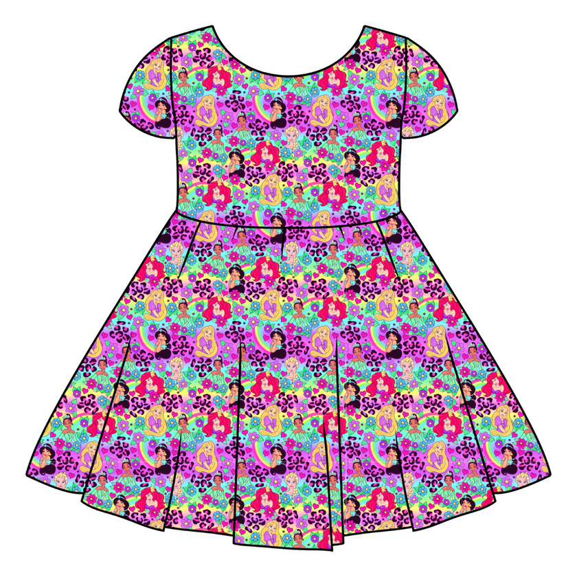 Dream Girl Era Honey Girl's Twirl Dress Bamboo - PRE ORDER