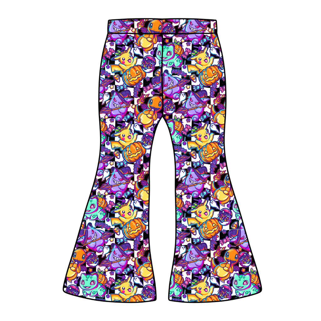 Pocket Monster Mod Adult Flare Bamboo Pants - Pre Order
