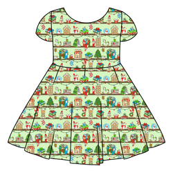 Holiday Hide & Seek Honey Twirl Dress - Bamboo - Pre Order - Christmas Special