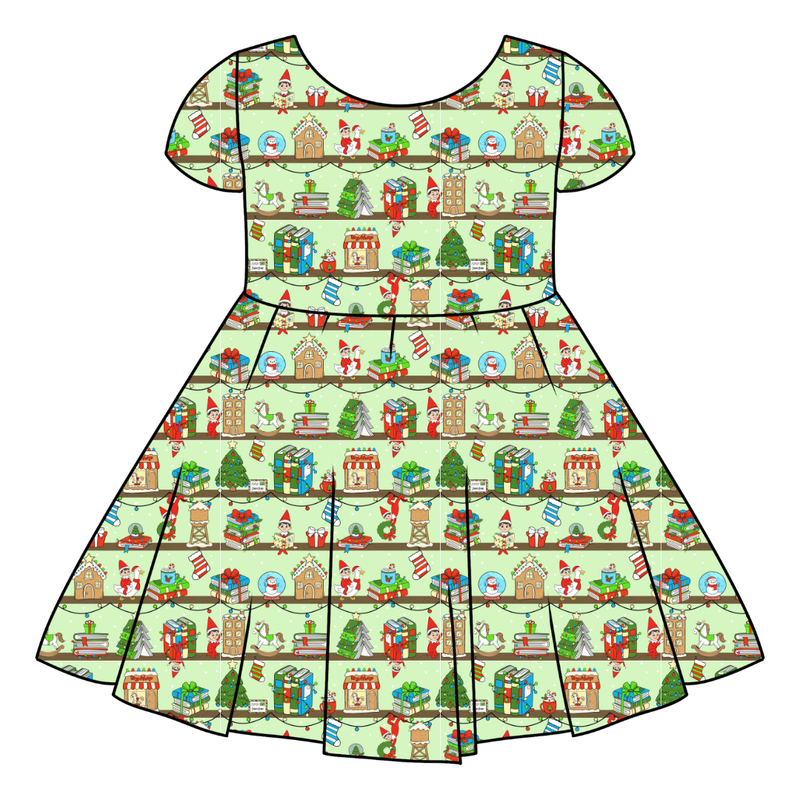 Holiday Hide & Seek Honey Twirl Dress - Bamboo - Pre Order - Christmas Special