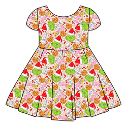 Heart of Whoo Ville Honey Twirl Dress - Bamboo - Pre Order - Christmas Special