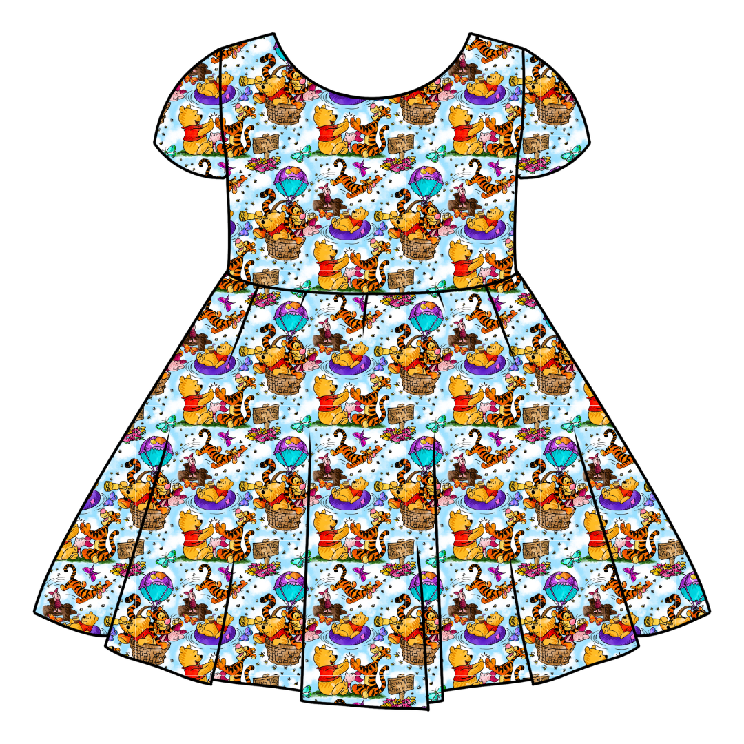 Sweet as Honey Honey Girl's Twirl Dress Bamboo - PRE ORDER