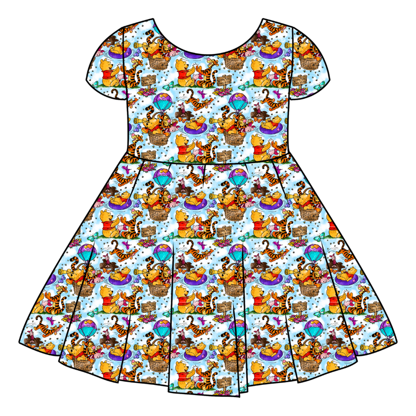 Sweet as Honey Honey Girl's Twirl Dress Bamboo - PRE ORDER