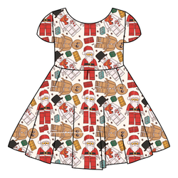 Building Christmas Memories Honey Twirl Dress - Bamboo - Pre Order - Christmas Special
