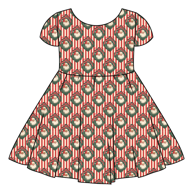 Candy Cane Lane Honey Twirl Dress - Bamboo - Pre Order - Christmas Special