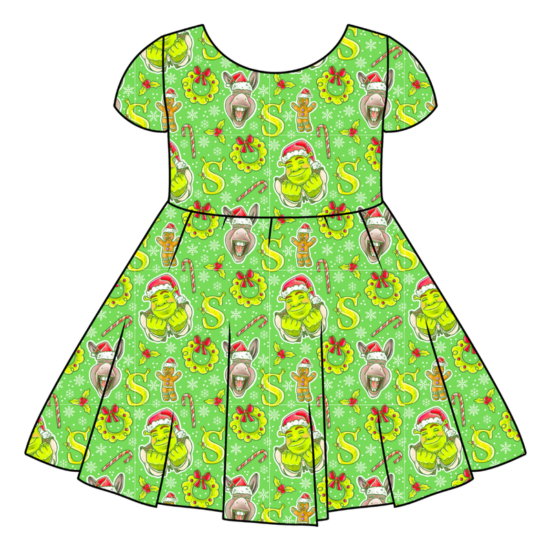 Swamp Bells Honey Twirl Dress - Bamboo - Pre Order - Christmas Special