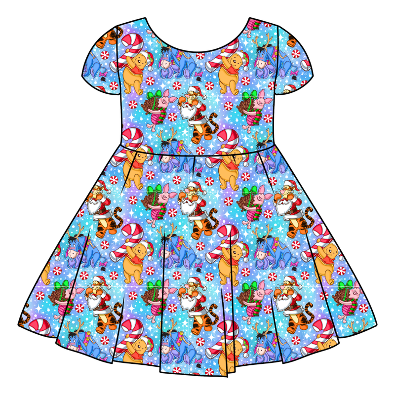 Holiday Hunny Honey Twirl Dress - Bamboo - Pre Order - Christmas Special