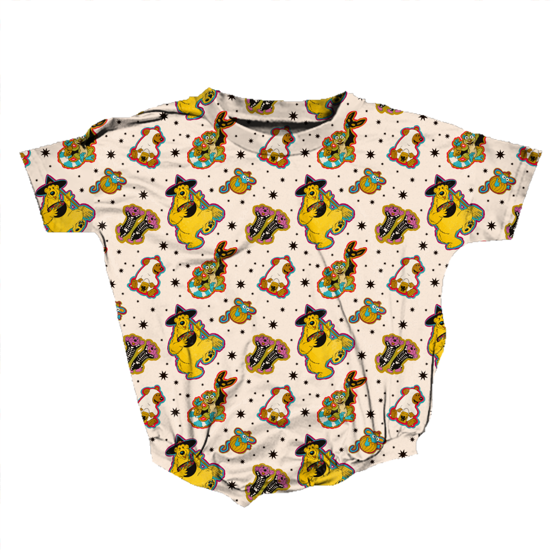 Halloween Bear Opal Short Sleeve Bubble Bamboo - PRE ORDER