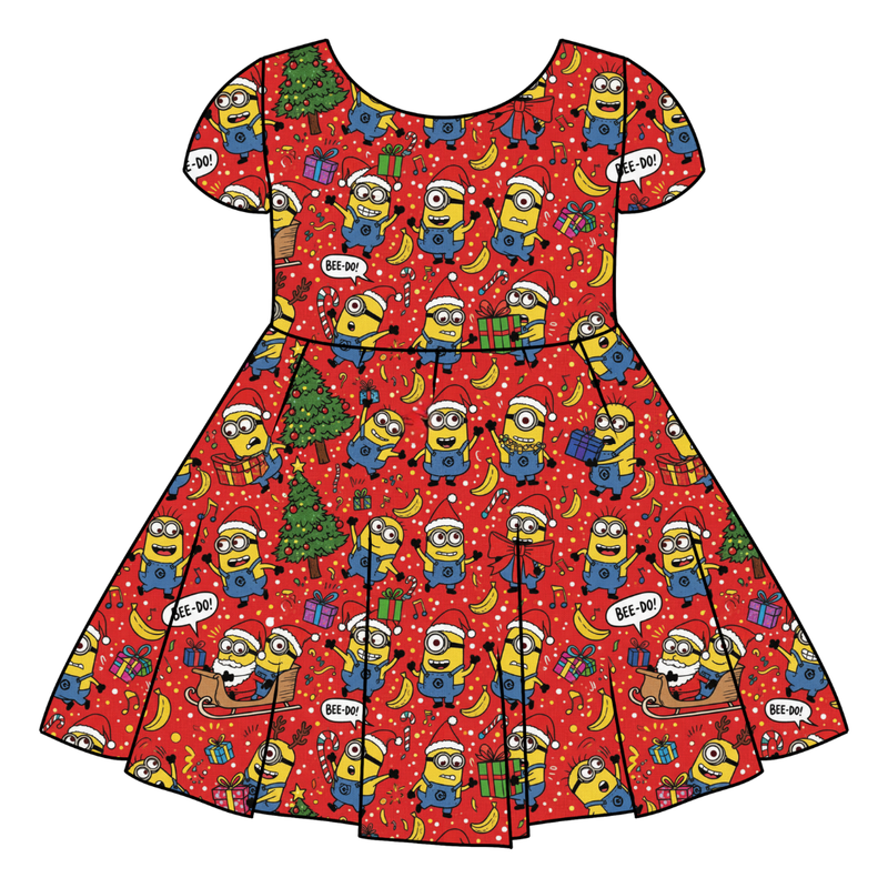 Holiday Shenanigans Honey Twirl Dress - Bamboo - Pre Order - Christmas Special