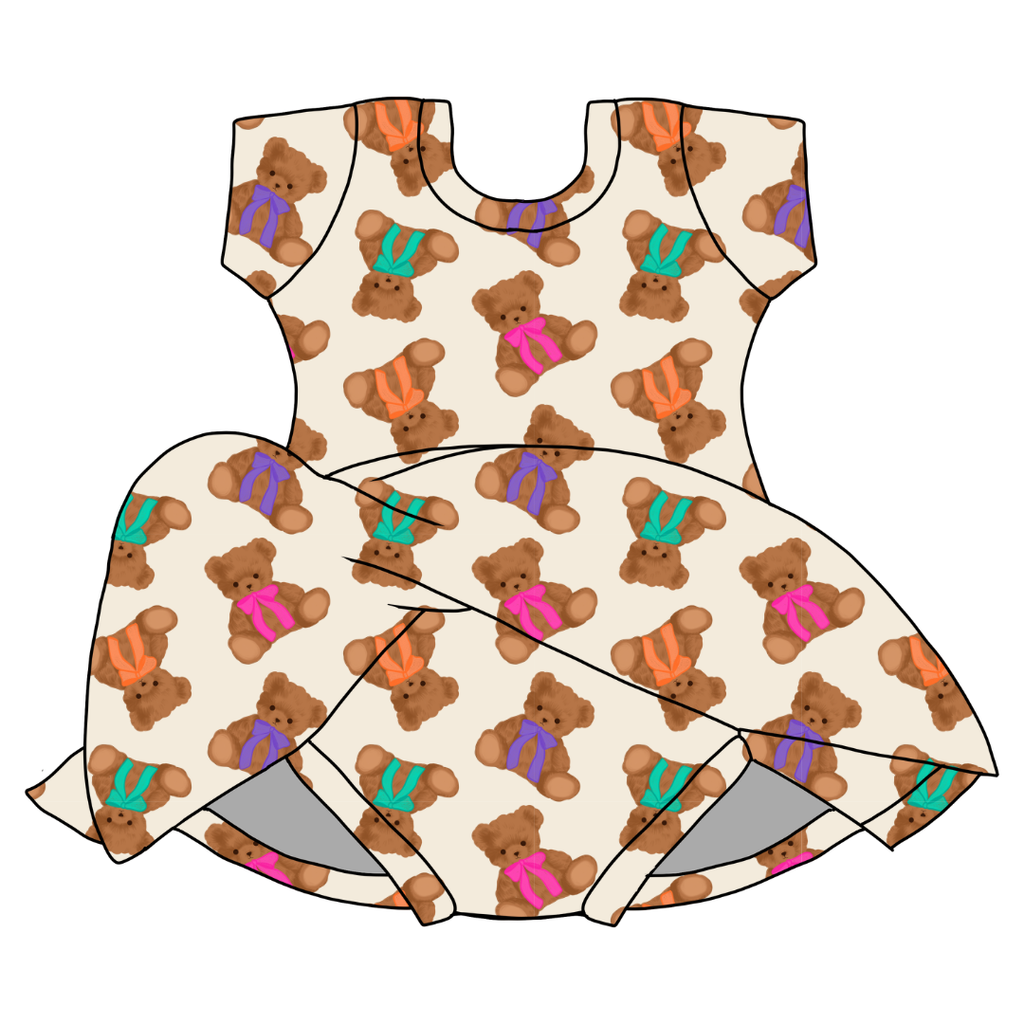 Cuddle Cuties Charming Short Sleeve Skirted Leotard - PRE ORDER