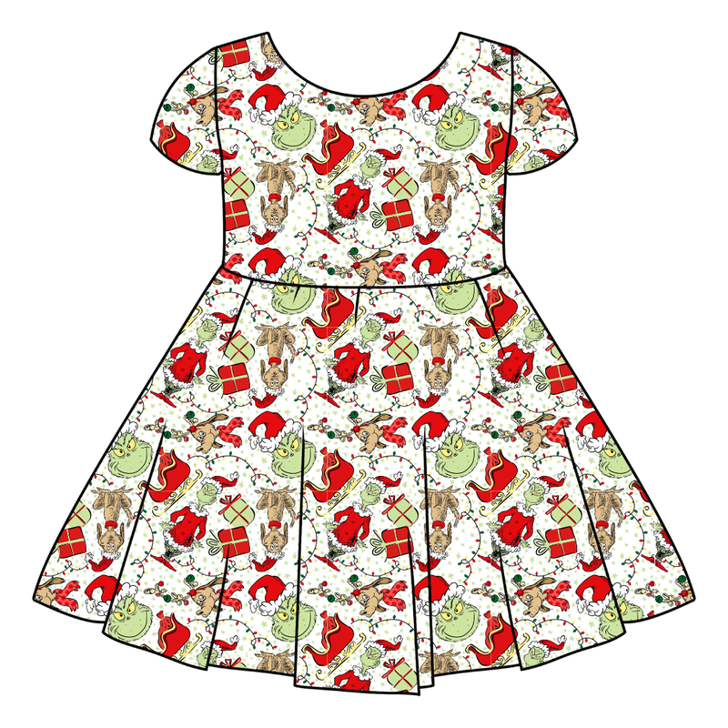 Mistle Toe & Mischief Honey Twirl Dress - Bamboo - Pre Order - Christmas Special