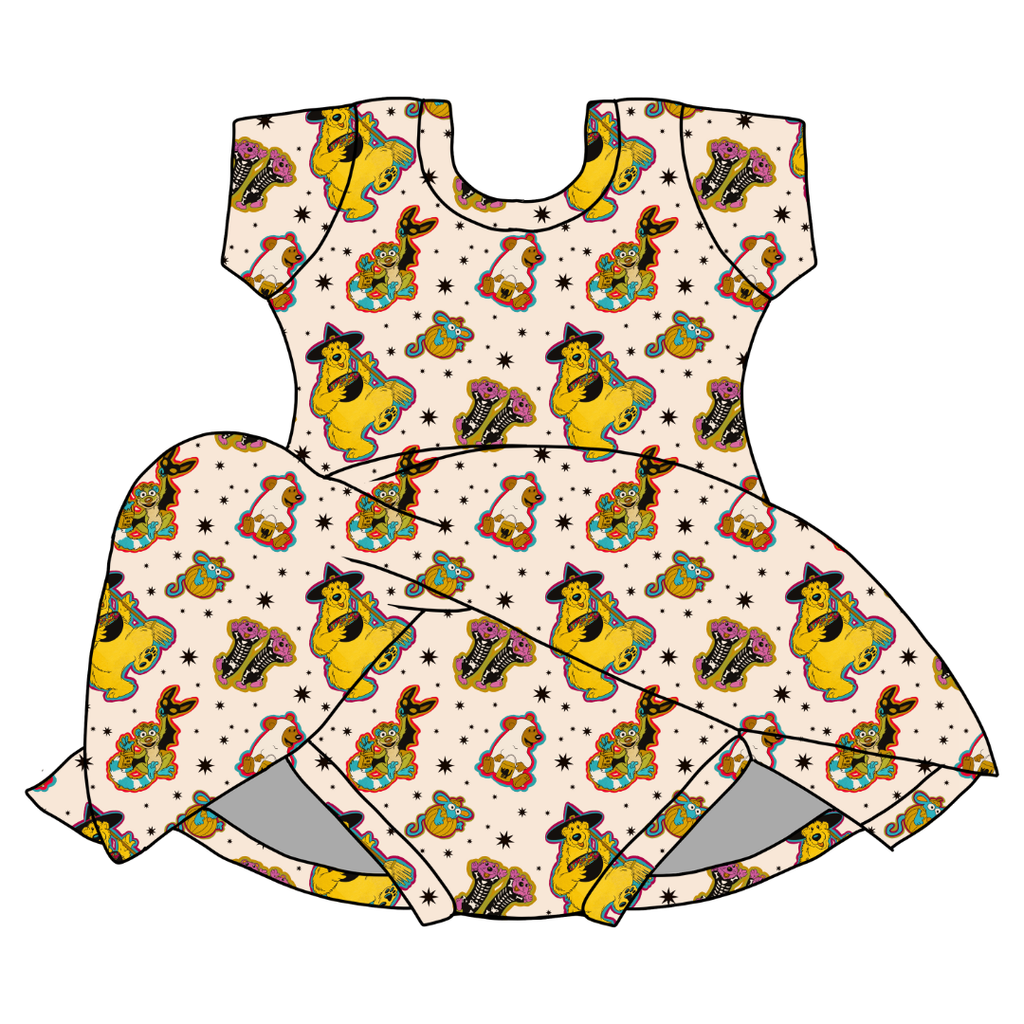 Halloween Bear Charming Short Sleeve Skirted Leotard - PRE ORDER
