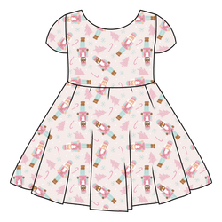 Sugarplum Honey Twirl Dress - Bamboo - Pre Order - Christmas Special