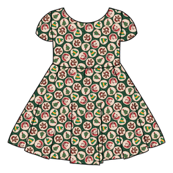 Christmas Cookies Honey Twirl Dress - Bamboo - Pre Order - Christmas Special