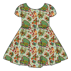 Christmas Mystery Honey Twirl Dress - Bamboo - Pre Order - Christmas Special